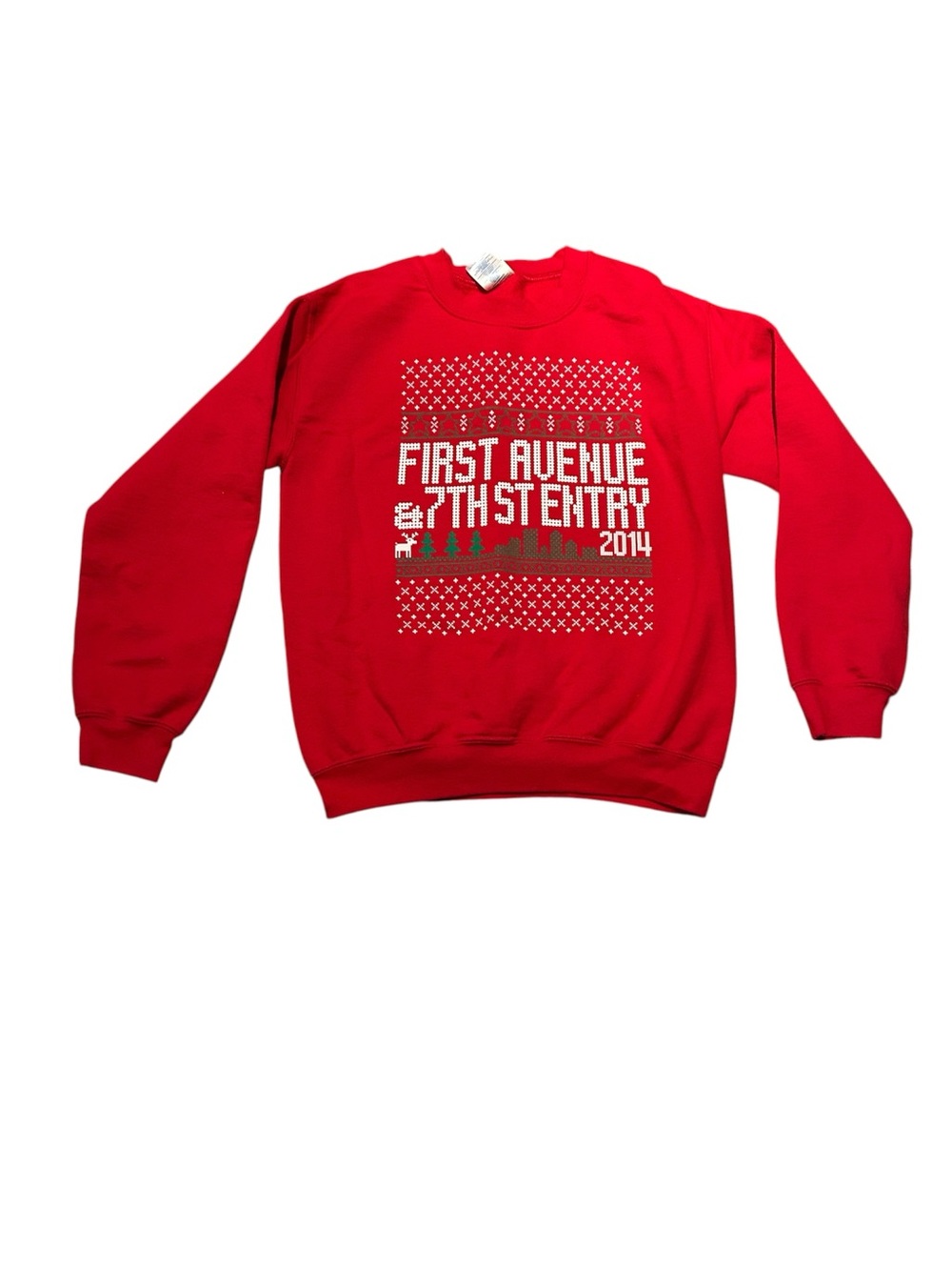 S RARE First Ave Holiday Crewneck Sweatshirt